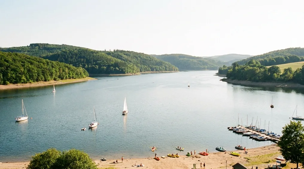 Der Bostalsee - großer Freizeit-Stausee im Sankt Wendeler Land