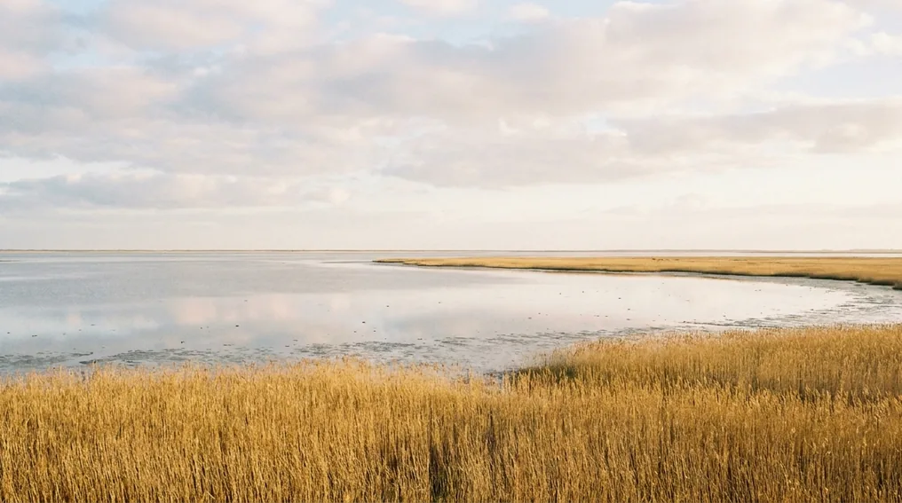 Der Dümmer - weiter Flachsee mit Schilfgürtel in Niedersachsen