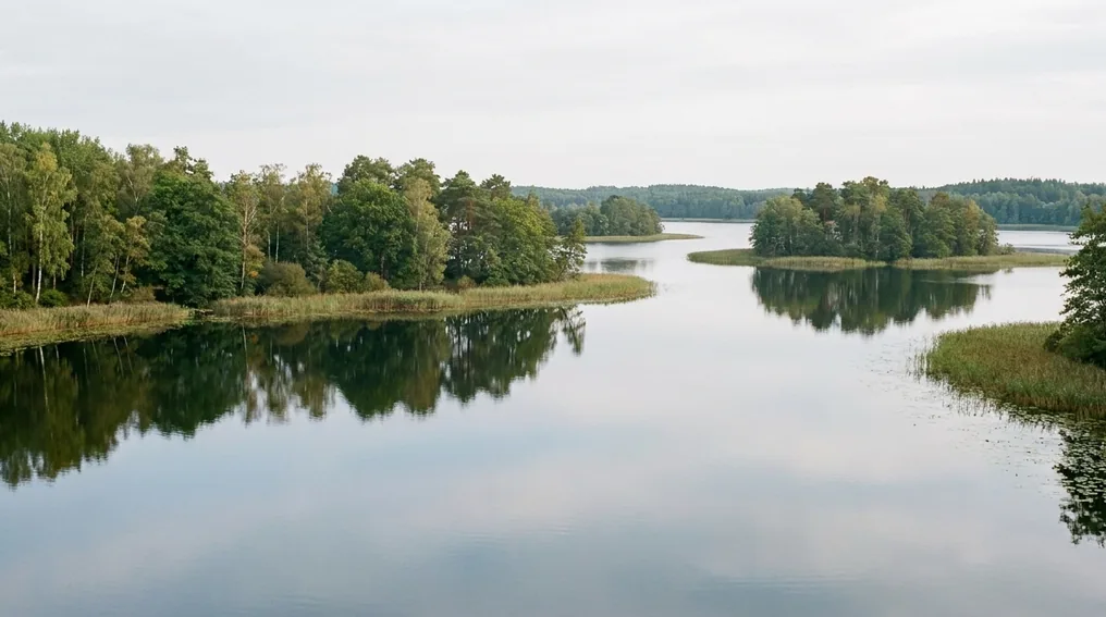 Der Schaalsee im UNESCO-Biosphärenreservat mit Inseln und Buchten