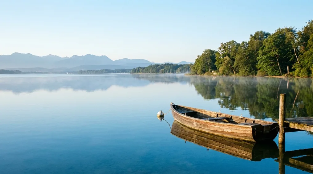 Der Starnberger See - tiefer klarer Voralpensee im Fünfseenland